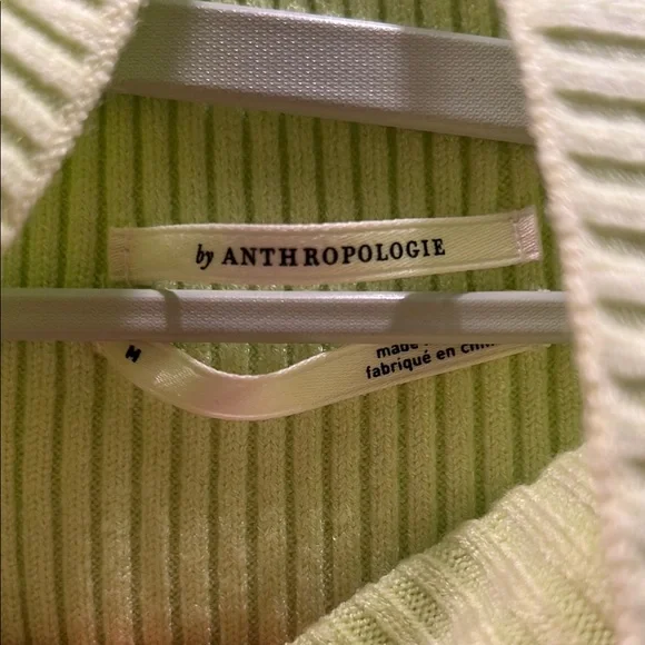 Anthropologie Thea Twofer Dress Le Green and Beige - Picture 3 of 7